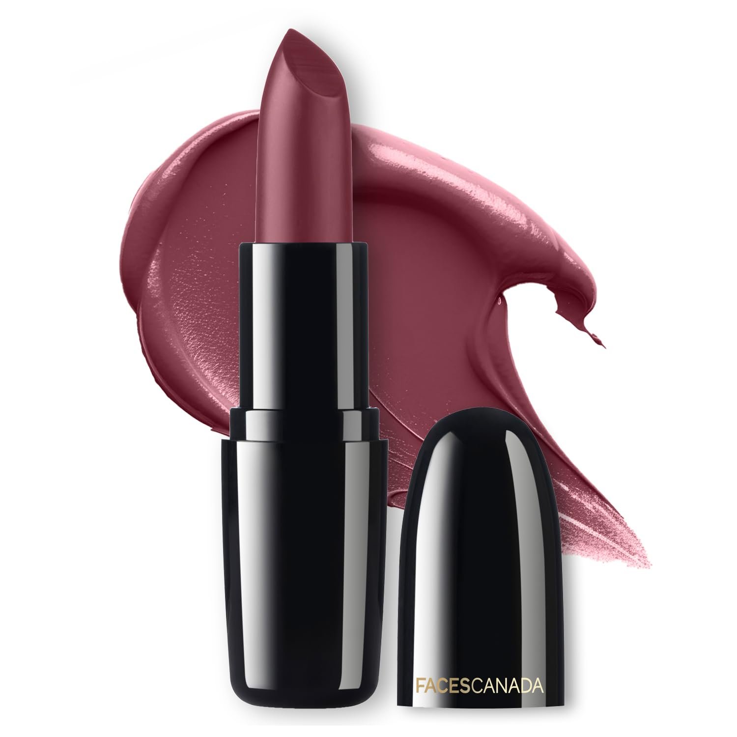 FACES CANADA Lipstick - Amber (Pink), 4g | Creamy Finish | Smooth Texture | Long Lasting Rich Color | Hydrated Lips | Vitamin E, Jojoba Oil, Shea Butter, Almond Oil